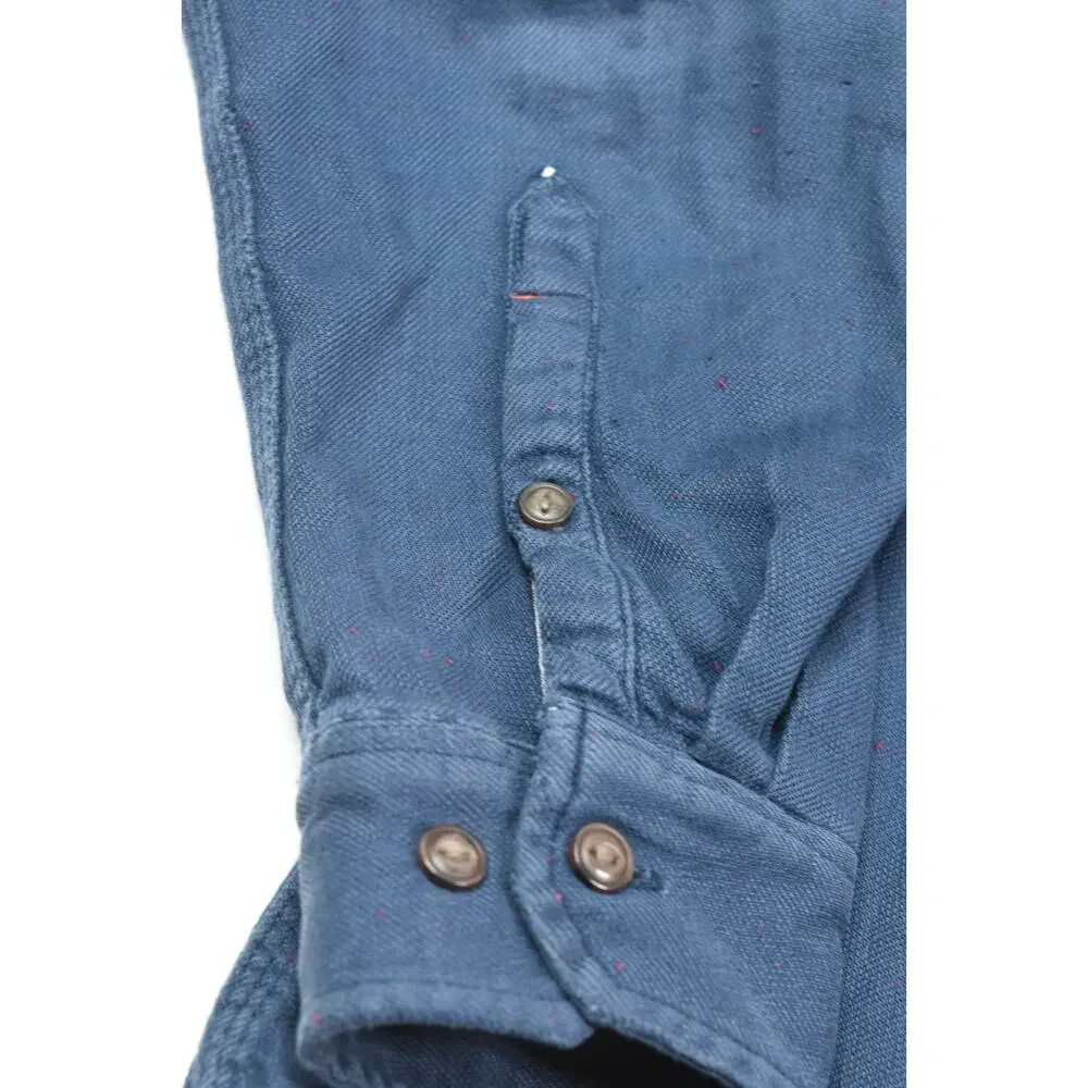 The North Face Flannel Shirt Mens Medium Blue Long Sleeve Button-Up Heavyweight
